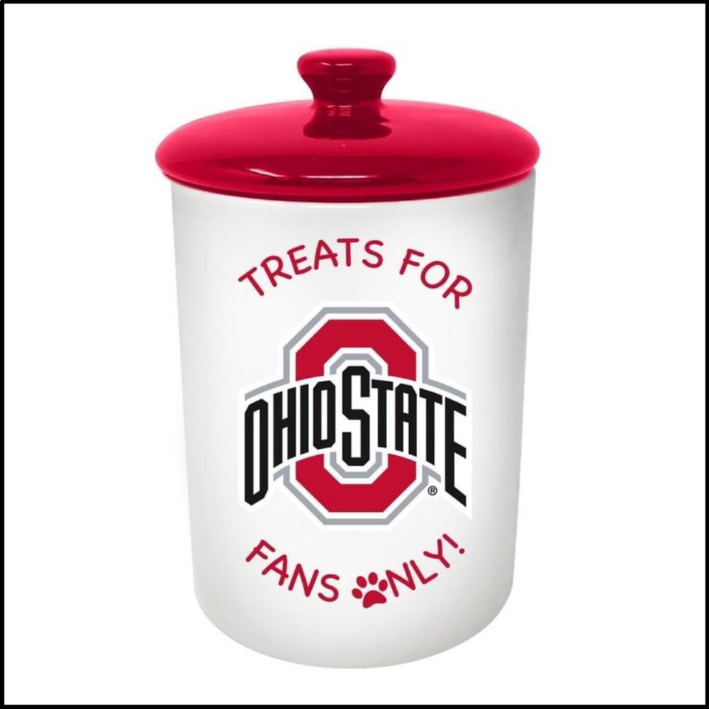 Ohio State Buckeyes Pet Treat Canister